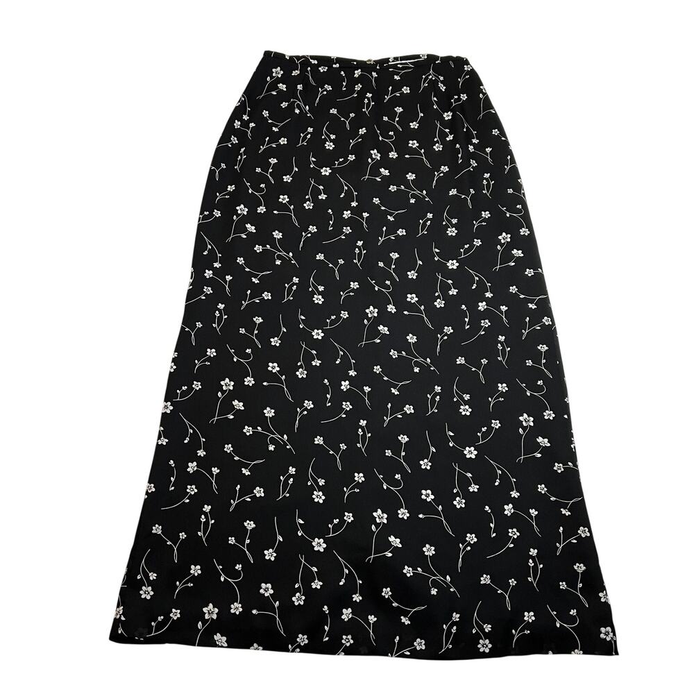 Vintage Casual Corner Annex Ditzy Floral Maxi Skirt Size 10 Whimsigoth Coquette